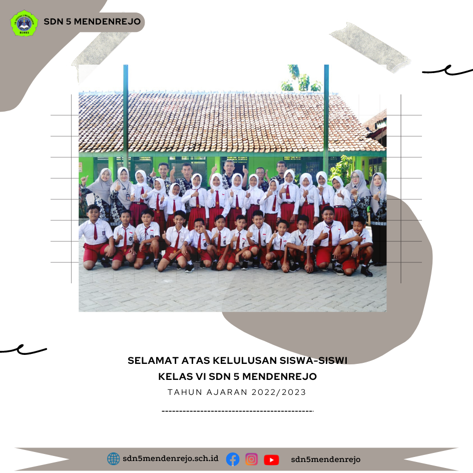 LULUS 100% BERSAMA SDN 5 MENDENREJO